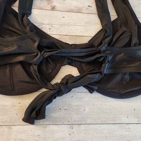 J. Crew Underwire Bikini Top with Criss Cross Straps Size 42DD NWT - Picture 4 of 8